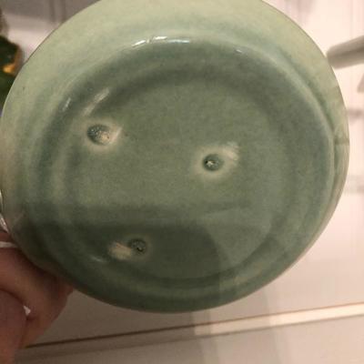 Small Pitcher green glazed 