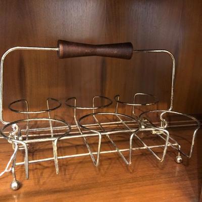 Mid century glass holder 