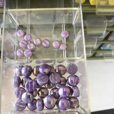 Lot of craft rocks and metal items 