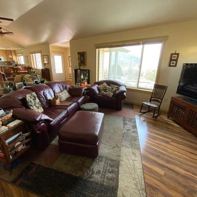 Leather couch 3 pc set 
