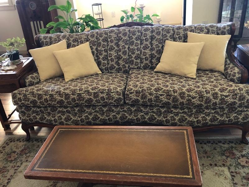 Vintage couch recovered