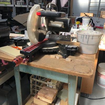 Craftsman table saw on stand 