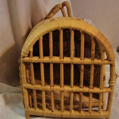 Wicker Bird Cage (Decorative Only)
