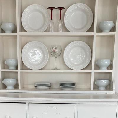 Misc white dishes