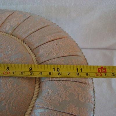 Pair (2) Decorative Padded Hat Storage Box 