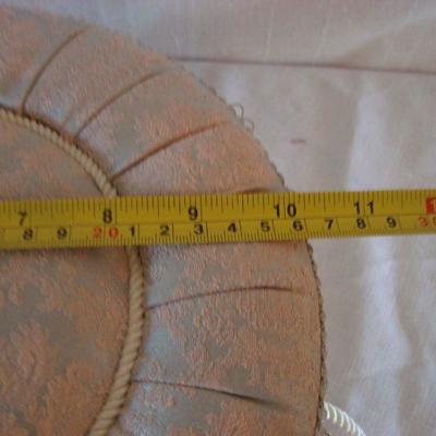 Pair (2) Decorative Padded Hat Storage Box 