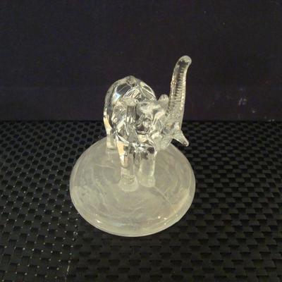 Cristol D' Arques Lead Crystal Elephant Sculpture 