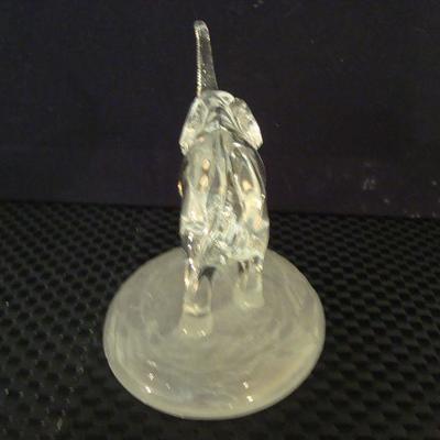 Cristol D' Arques Lead Crystal Elephant Sculpture 