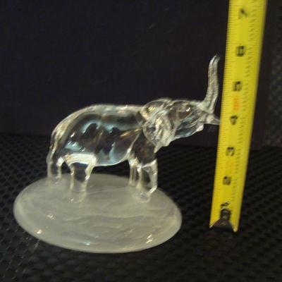 Cristol D' Arques Lead Crystal Elephant Sculpture 