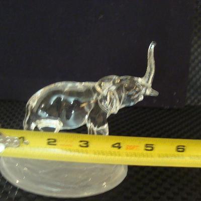 Cristol D' Arques Lead Crystal Elephant Sculpture 