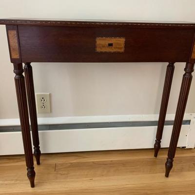 Great mahogany narrow hall table