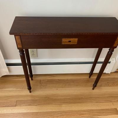 Great mahogany narrow hall table