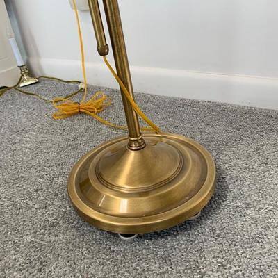 Brass floor lamp