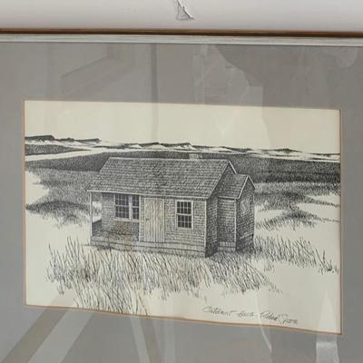Signed Richard Sparre print, Cape Cod artist 