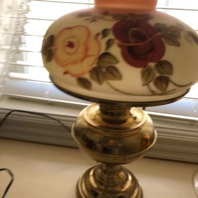 Roses on the lamp