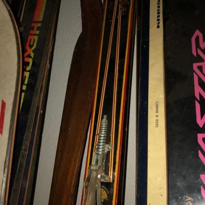 Antique skis