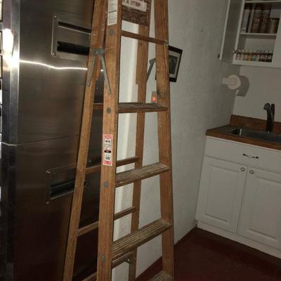 Wooden ladder