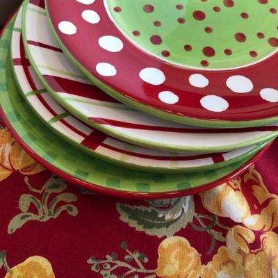 Christmas plates