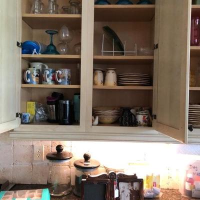 Contents of cupboards