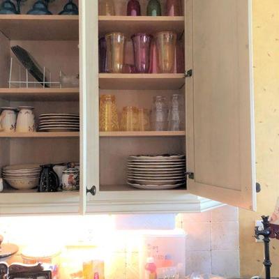 Contents of cupboards