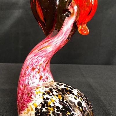 Blown Art Glass Pelican Paperweight