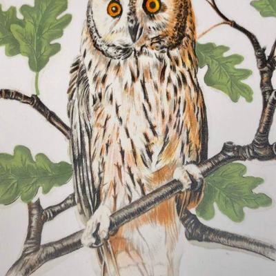 Cast Craft Decorative Owl Wall Hanging Trivet Plate