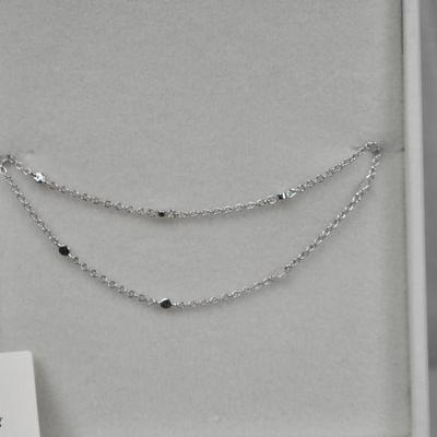 Rosefield Sterling Silver Bracelet/Choker with Gift Box - New