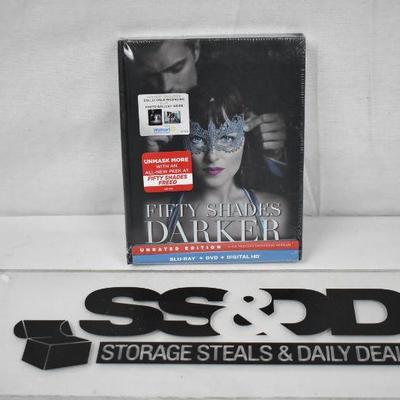 Fifty Shades Darker Unrated Version on Blu-ray, DVD, & Digital HD. Sealed - New