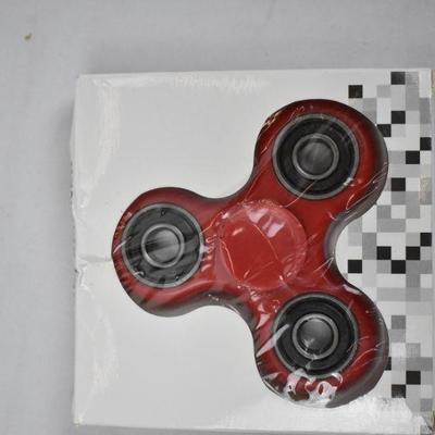 6 Fidget Spinners, Red - NEw