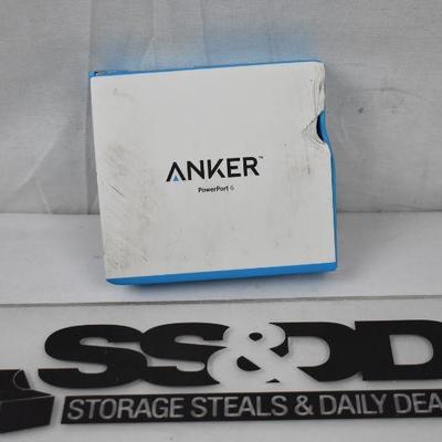 Anker Power Port 6. Damaged Package - New
