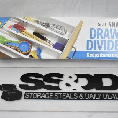 Snap-Fit Drawer Dividers, Set of 2 - New