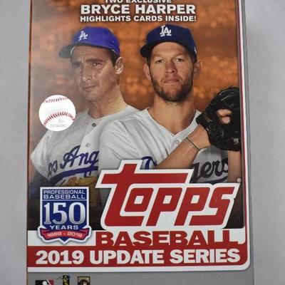 3 Boxes: 2019 Topps Updates Baseball Hanger Box, Bryce Harper & All-Stars - New