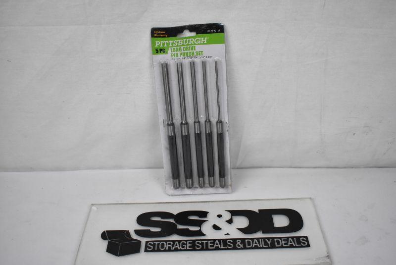 5 pc Long Drive Punch Set Tools by Pittsburgh New