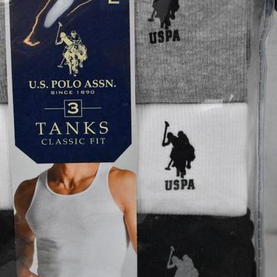 US Polo Assn 3 Tank Tops Classic Fit, Men's Size Large - New