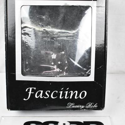 Black Luxury Robe, One Size, by Fascino - New