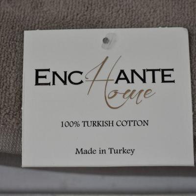 Enchant Home Turkish Cotton Bath Towels, Qty 2, Sand Brown - New