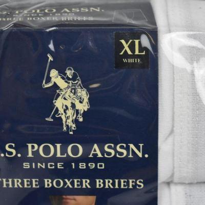US Polo Assn Three Boxer Briefs, Men's Size XL - New