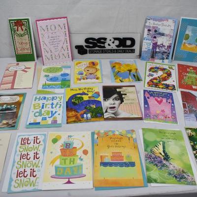 22 Different Greeting Cards & Envelopes - New