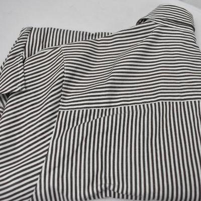 3 Foxcroft Women's Shirts Wrinkle Free Shaped Fit, Sizes 8, 10P, & 12. Stripes!