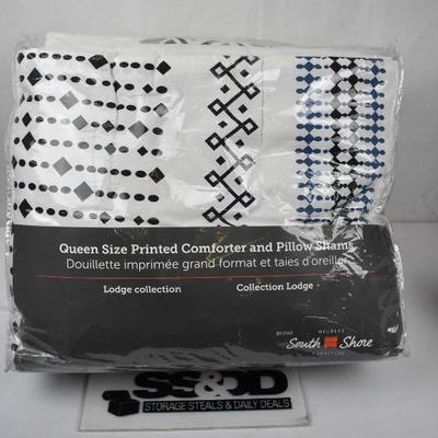 Queen, Comforter Set, Lodge Collection, South Shore, $171 Retail - New