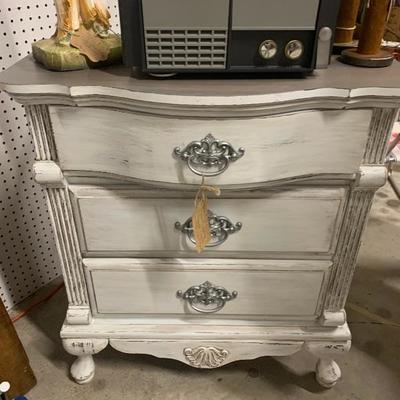 French country 3 drawer chalk painted 