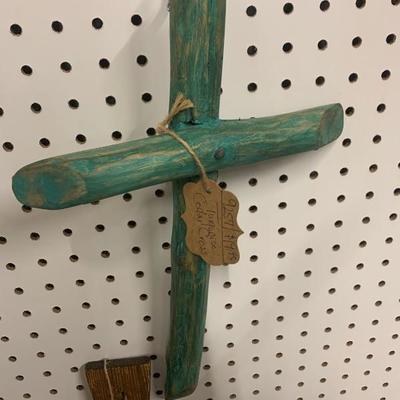 Wooden cedar cross 