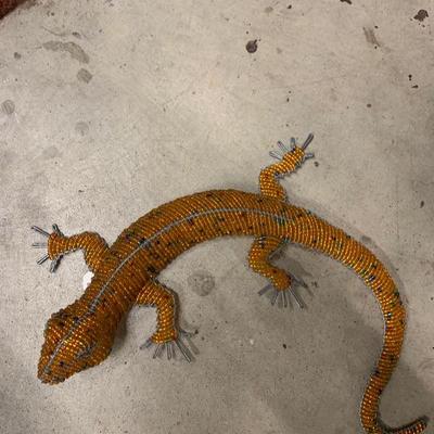 Orange beaded gecko lizard 