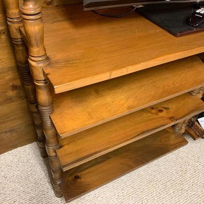 Pair of pine shelf units. 1960's vintage 