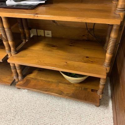 Pair of pine shelf units. 1960's vintage 