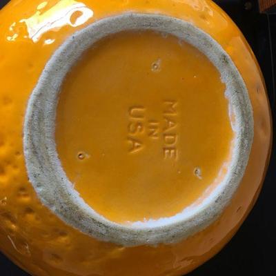 Big Orange Ceramic California Cookie Jar 