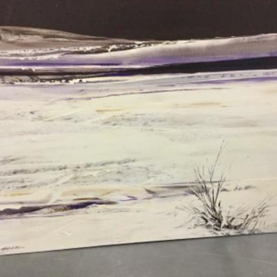 Patrick Ryan painting of desert mountains (A-207
