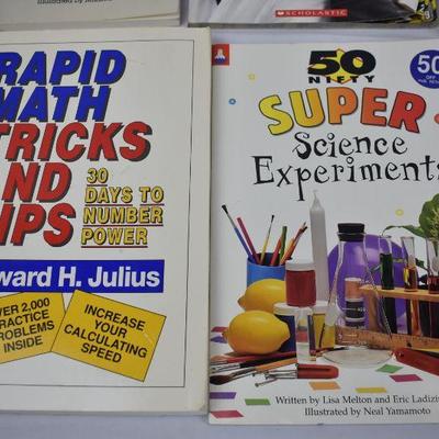 8 Educational Books, Mostly Science & Math for Elementary Ages