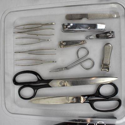 Scissors, Grooming Tools, Pocket Knife Lot