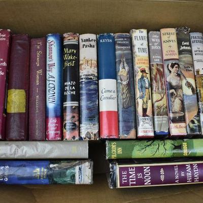 Qty 20 Vintage Fiction Books, All Hardcover